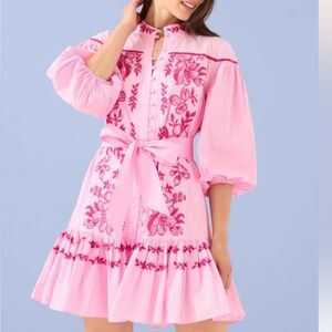 Alivia pink floral Lorianne dress small